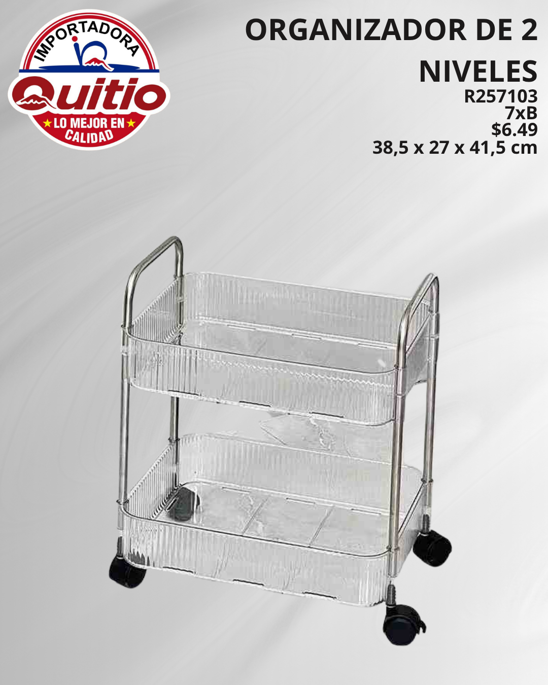 ESTANTE 2 NIVELES R257103 BX7 Q.9534 2X15