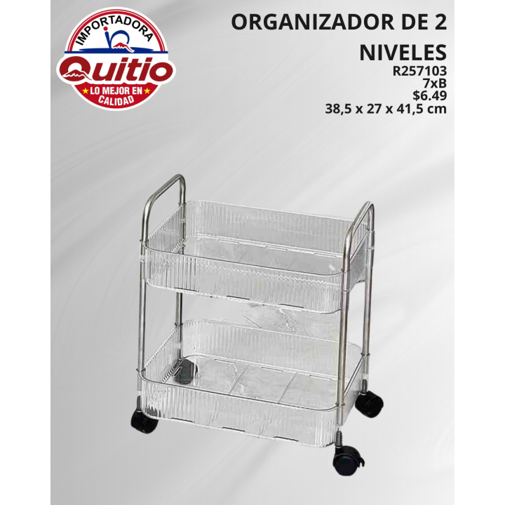 ESTANTE 2 NIVELES R257103 BX7 Q.9534 2X15