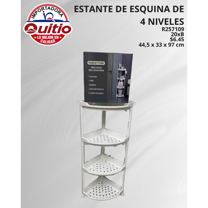 ESTANTE 4 NIVELES R257109 BX20 Q.9714 2X16
