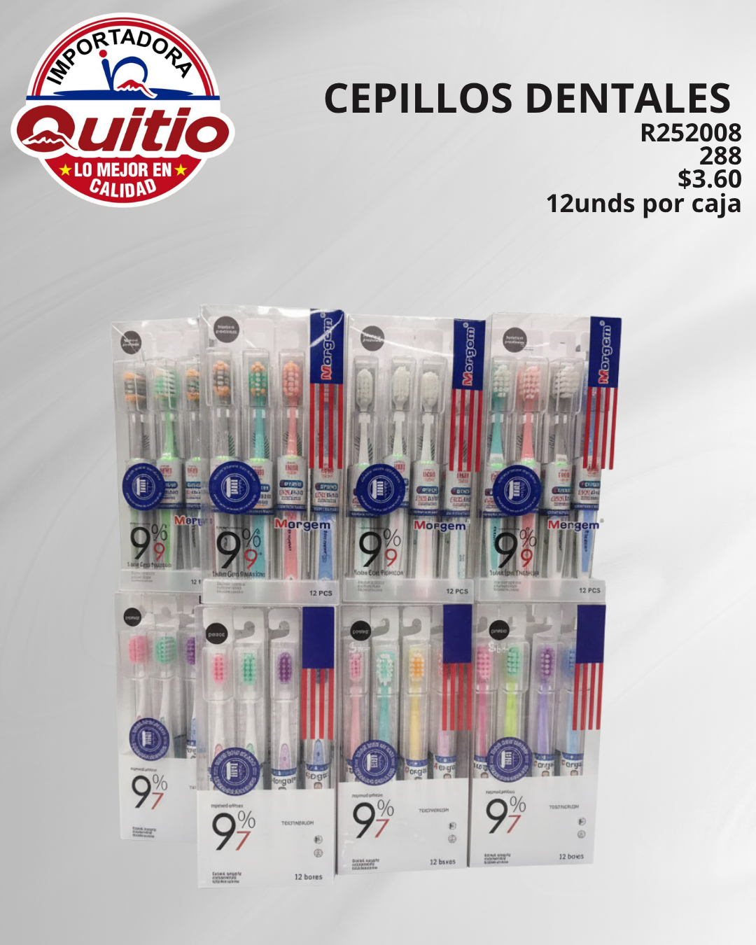 CEPILLO DENTAL R252008 CAJA 12 UNDS BX24X12 Q.9612 2X10
