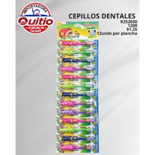 CEPILLO DENTAL R252030 PLANCHA 12 UNDS BX100X12 Q.9060 3X5