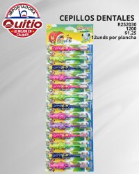 CEPILLO DENTAL R252030 PLANCHA 12 UNDS BX100X12 Q.9060 3X5