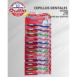 CEPILLO DENTAL R252042 PLANCHA 12 UNDS BX100X12 2X6
