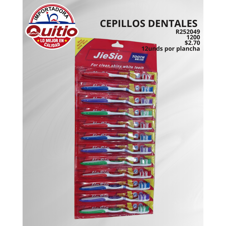 CEPILLO DENTAL R252049 PLANCHA 12 UNDS BX100X12 Q.9270 2X8