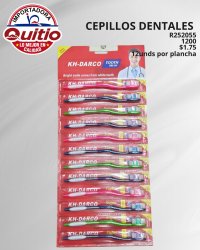CEPILLO DENTAL R252055 PLANCHA 12 UNDS BX100X12 Q.9060 2X6