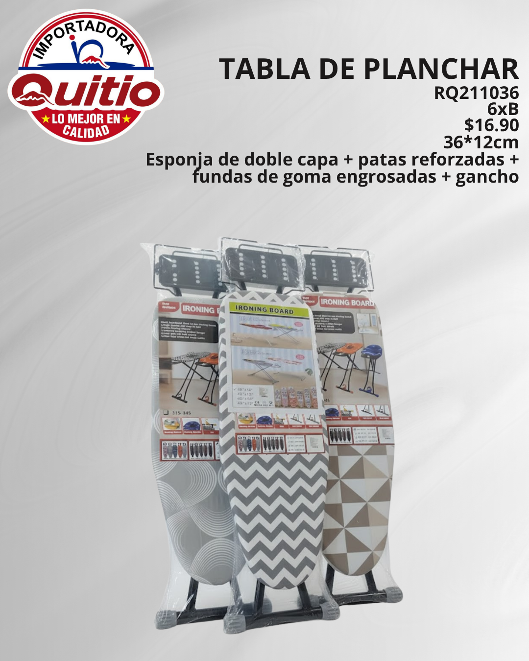 TABLA DE PLANCHAR RQ211036 36X12PL BX6 Q.91501 2X40
