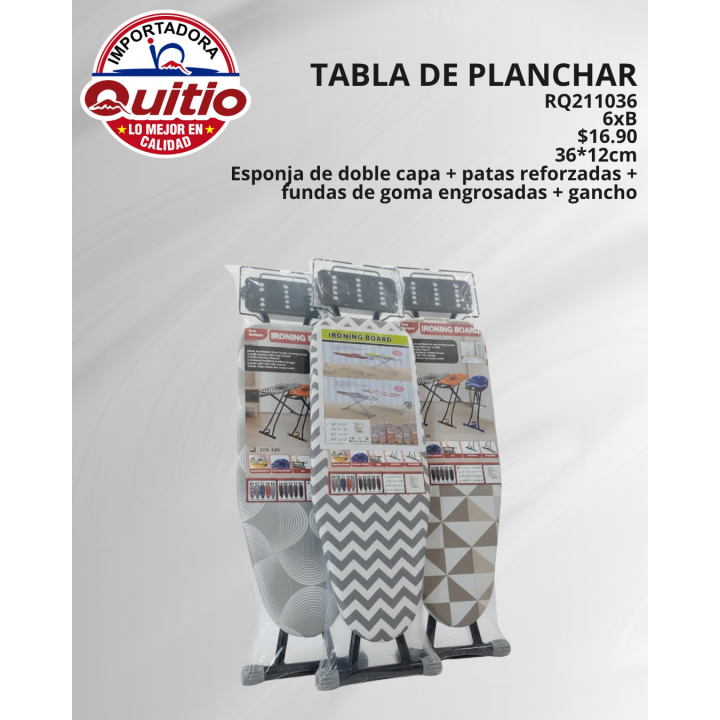 TABLA DE PLANCHAR RQ211036 36X12PL BX6 Q.91501 2X40