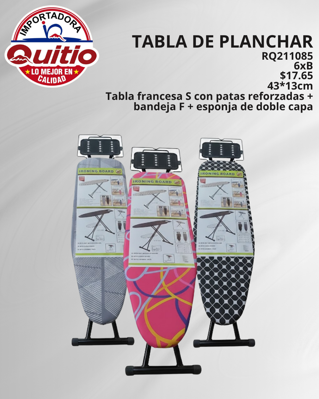 TABLA DE PLANCHAR RQ211085 43X13PL BX6 Q.9069