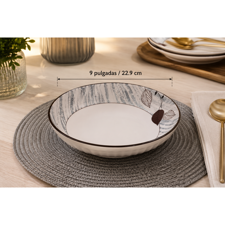 PLATO CERAMICA KY-165 Q.9190 6 UNDS