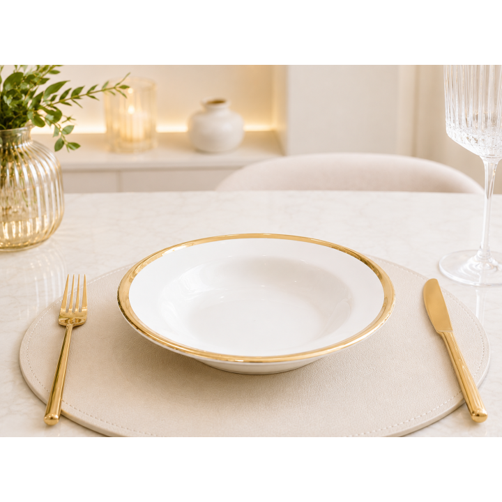 PLATO PEQ. FILO DORADO KY-27 X6 UNID.