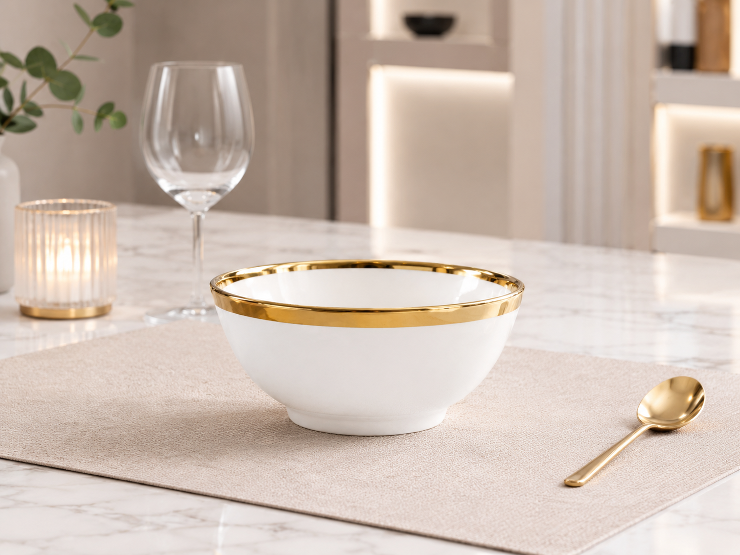 PLATO HONDO FILO DORADO KY-05 X6 UNID