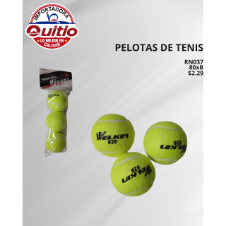 KIT 2 UNDS PELOTA TENIS RN037
