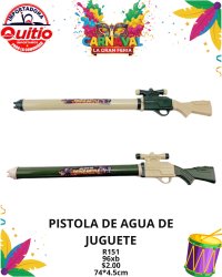 PISTOLA DE AGUA R151 BX96 Q.9541 2X5