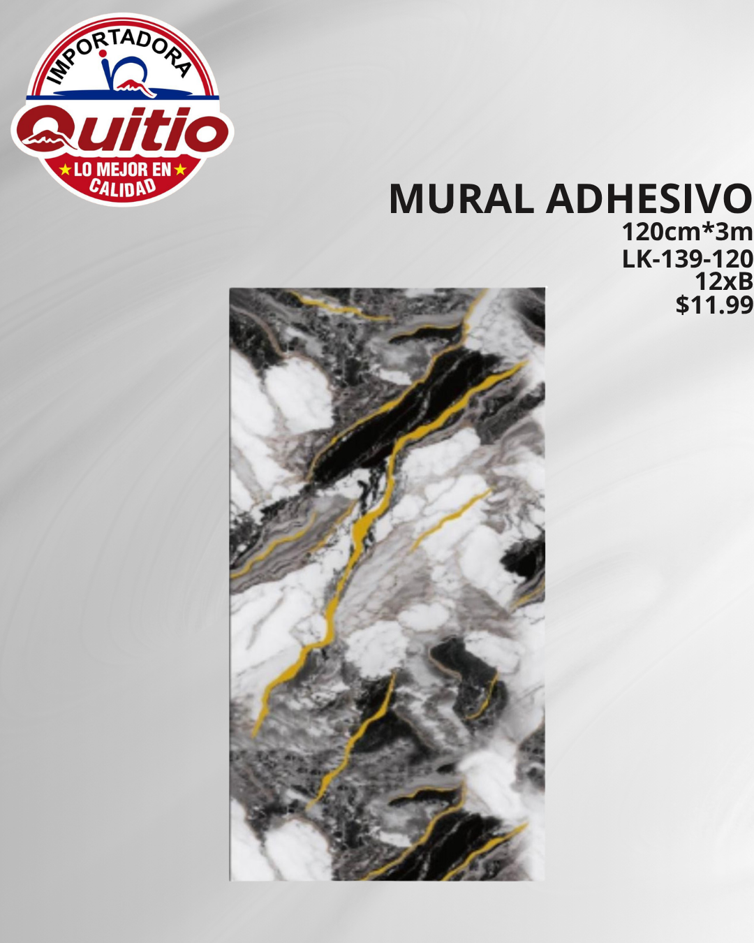 KIT 2 UNDS ADHESIVO MURAL LK-139-120
