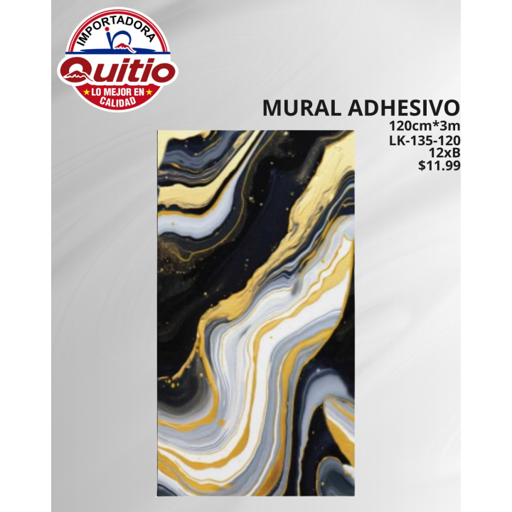 KIT 2 UNDS ADHESIVO MURAL LK-135-120