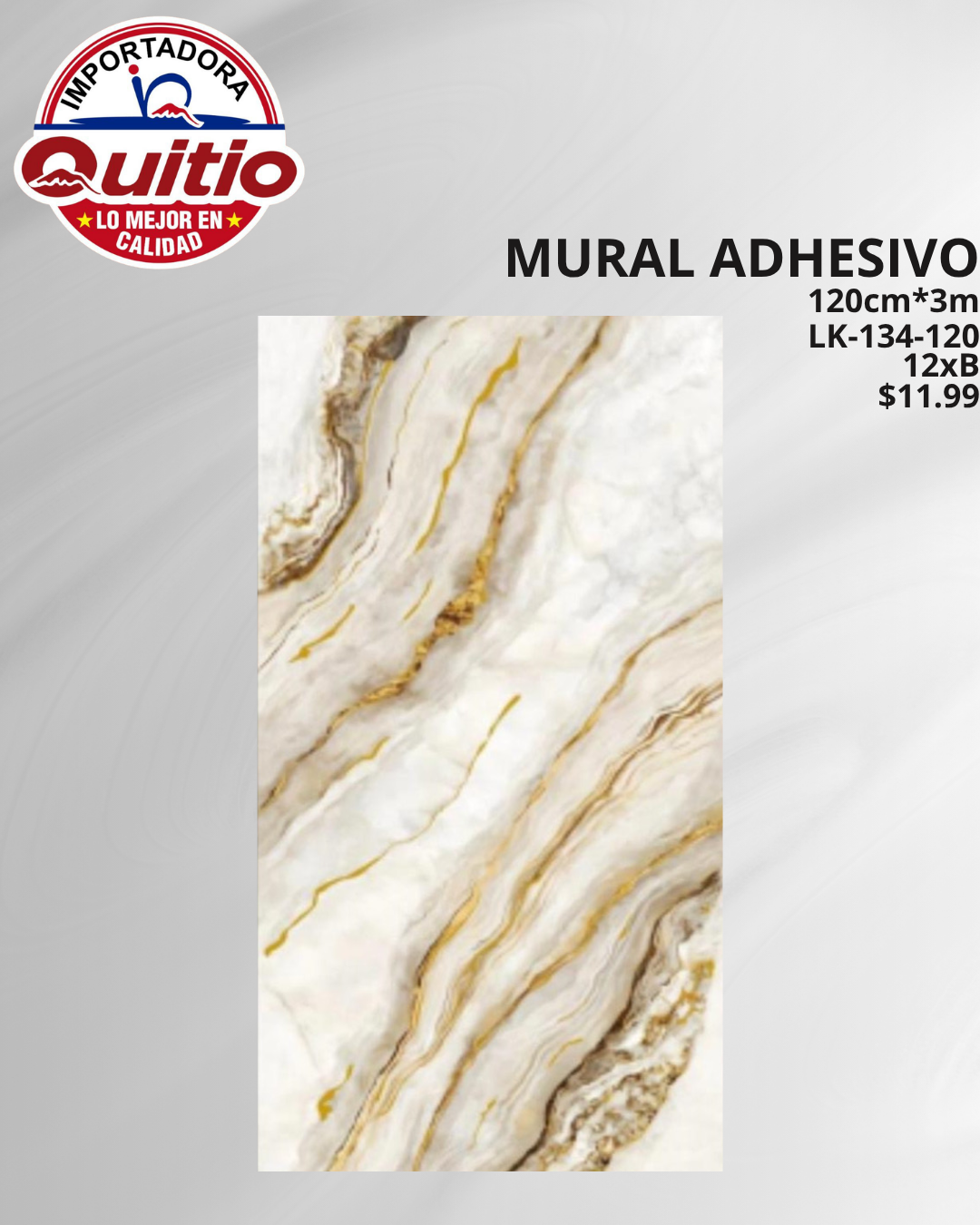 KIT 2 UNDS ADHESIVO MURAL LK-134-120