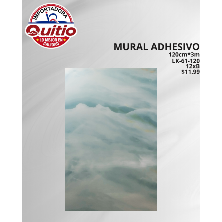 KIT 2 UNDS ADHESIVO MURAL LK-61-120