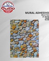 KIT 2 UNDS ADHESIVO MURAL LK-38-60