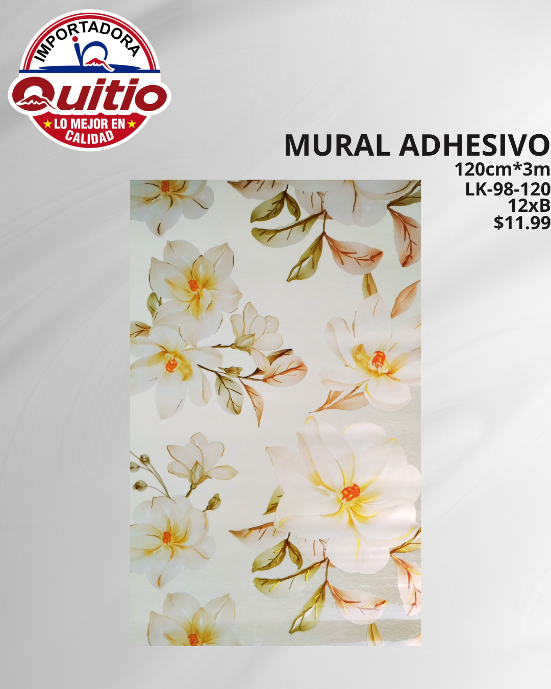 KIT 2 UNDS ADHESIVO MURAL LK-98-120