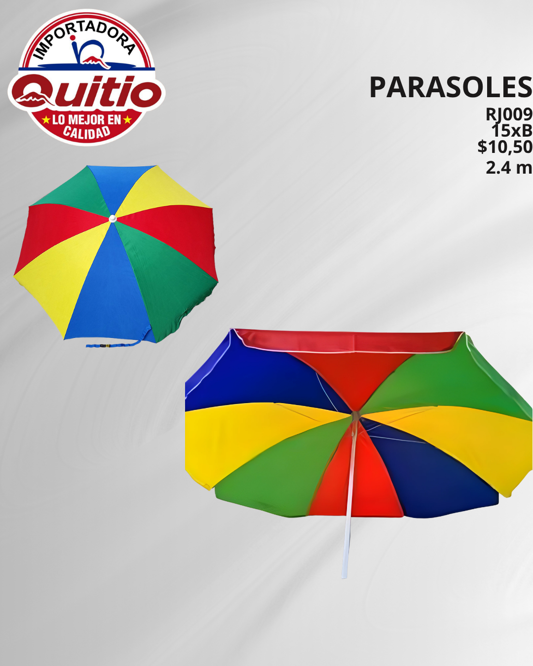 KIT PARASOL 2 UNDS RJ009