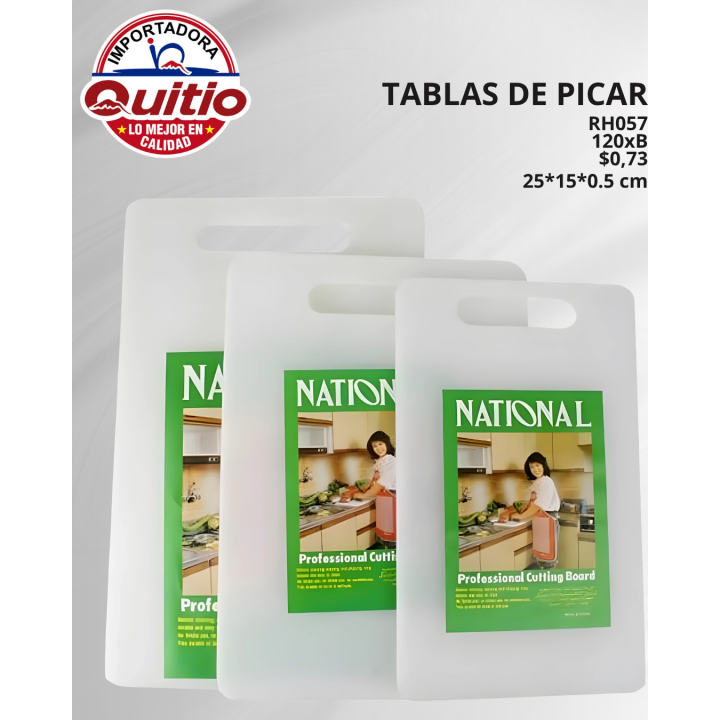 KIT 3 UNDS TABLA PICAR RH057
