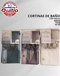 KIT 2 UNDS CORTINA BANO RB039