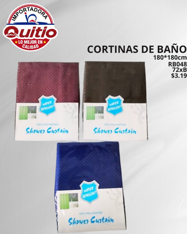 KIT 2 UNDS CORTINA BANO RB048