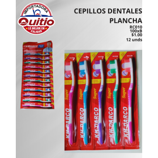 KIT 2 PLANCHA X12 CEPILLO DENTAL RC010