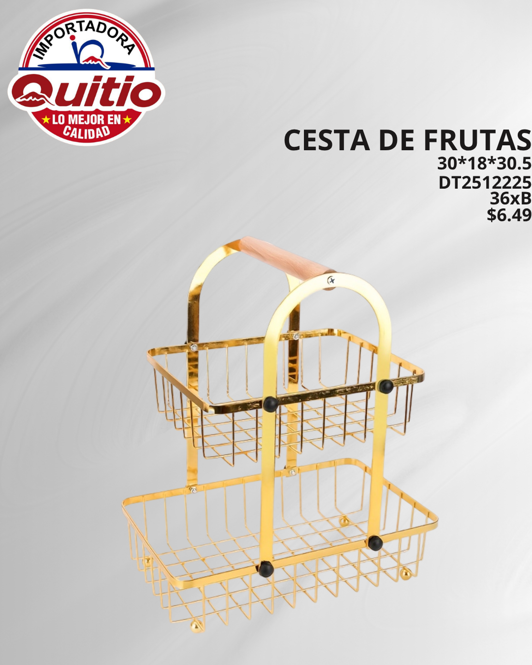 KIT 2 UNDS CESTA PARA FRUTAS DT2512225