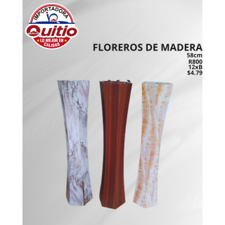 KIT 2 UNDS FLORERO MADERA R800