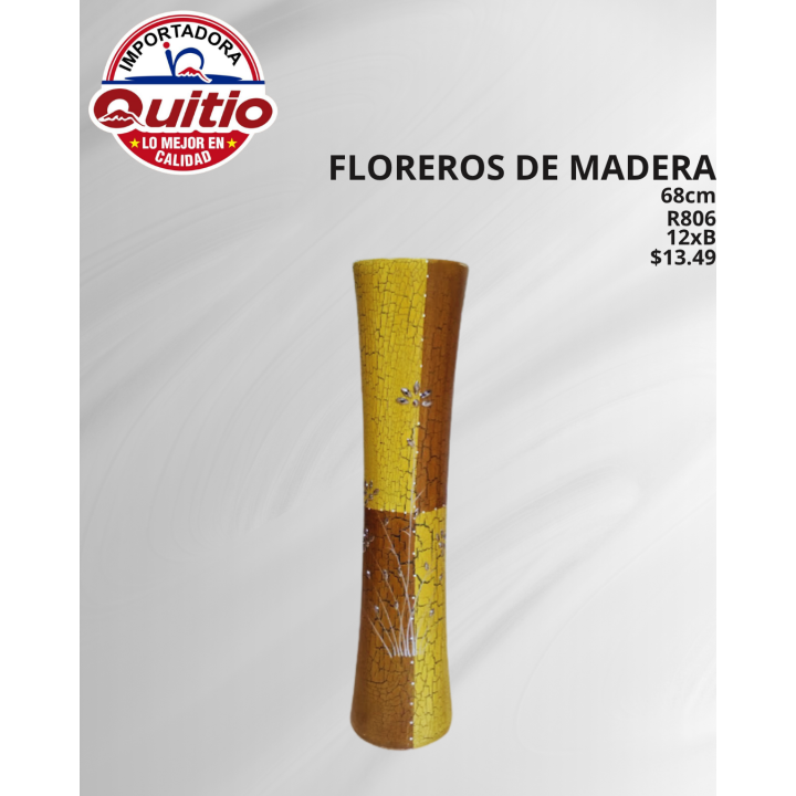 KIT 2 UNDS FLORERO MADERA R806