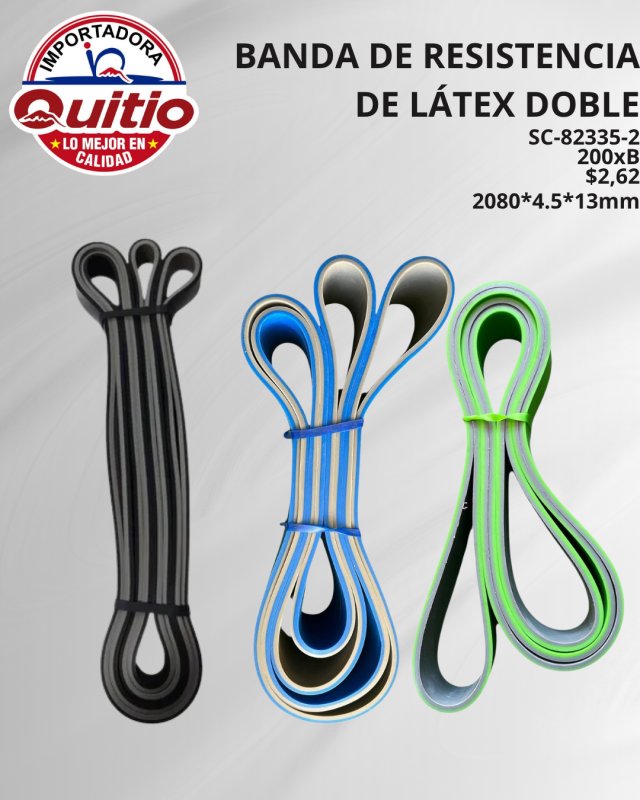 KIT 2 UNDS BANDA RESISTENCIA LATEX SC-82335-2