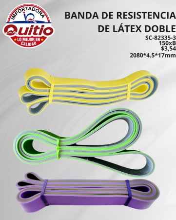 KIT 2 UNDS BANDA RESISTENCIA LATEX SC-82335-3