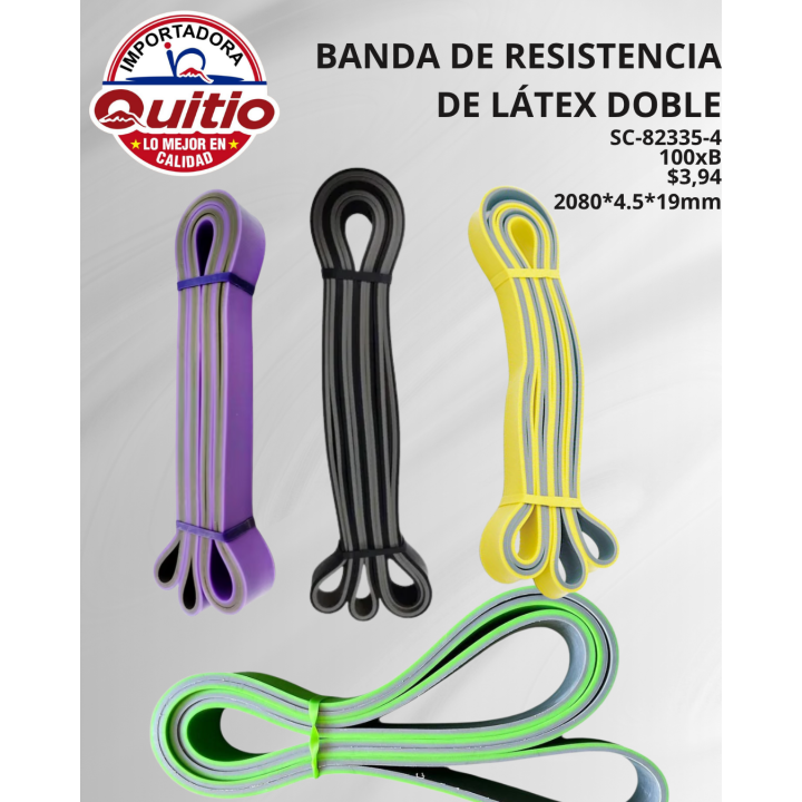 KIT 2 UNDS BANDA RESISTENCIA LATEX SC-82335-4