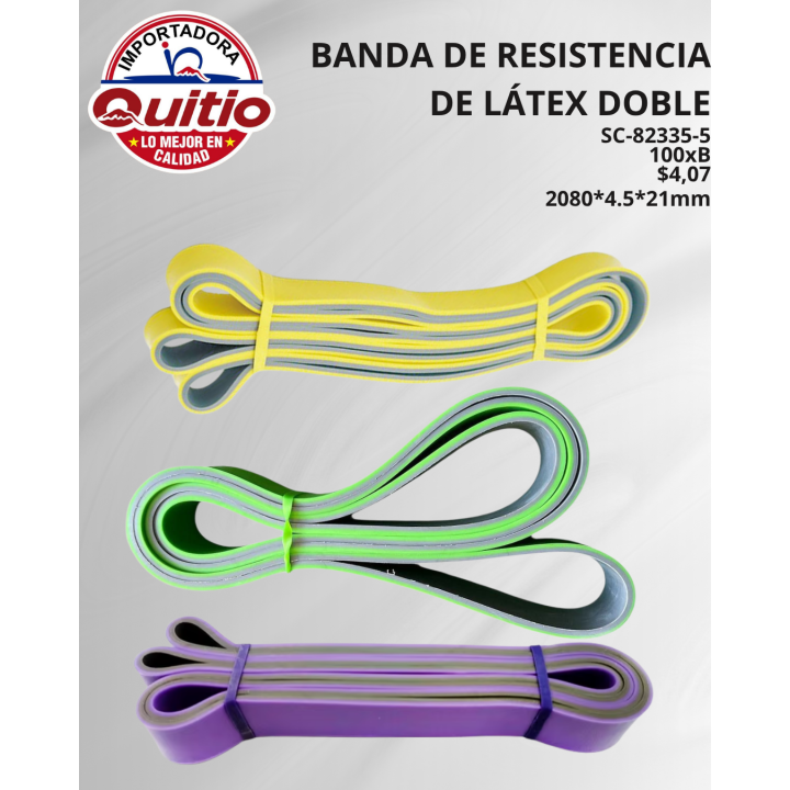 KIT 2 UNDS BANDA RESISTENCIA LATEX SC-82335-5
