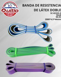 KIT 2 UNDS BANDA RESISTENCIA LATEX SC-82335-9