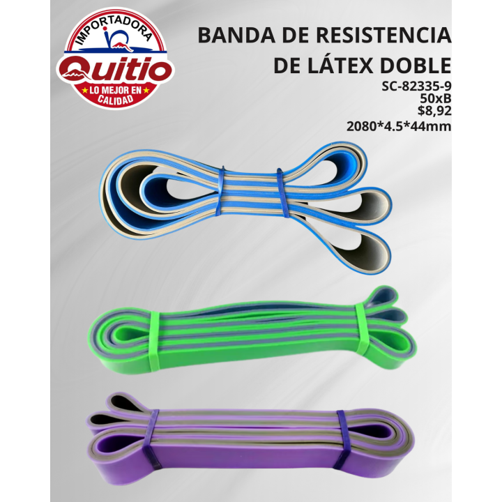 KIT 2 UNDS BANDA RESISTENCIA LATEX SC-82335-9