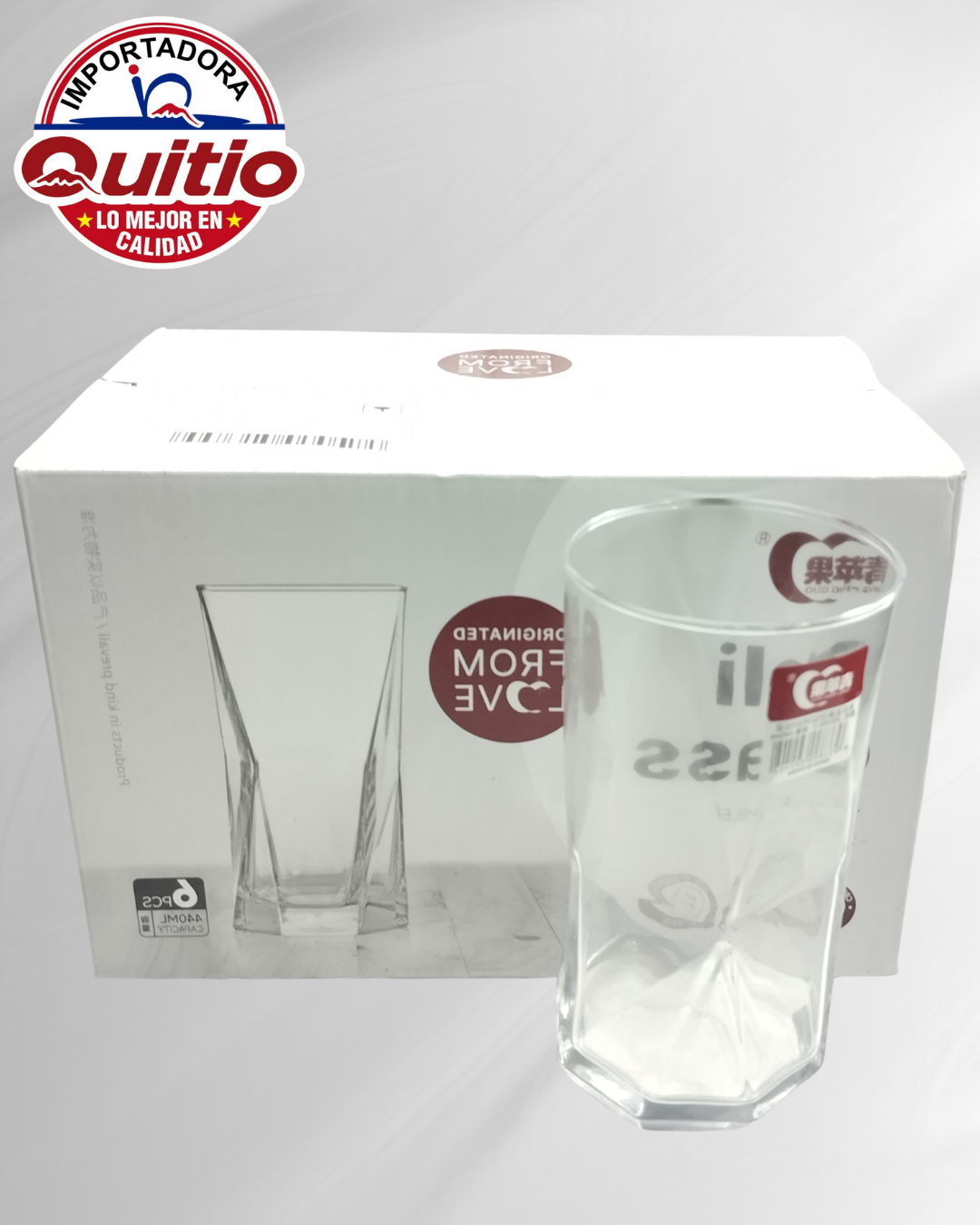 VASO VIDRIO 6UNDS R1425 BX8X6 Q.9852 2X10