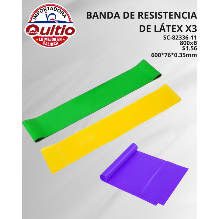 KIT 3 UNDS BANDA RESISTENCIA SC-82336-11