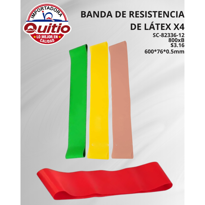 KIT 6 UNDS BANDA RESISTENCIA SC-82336-12