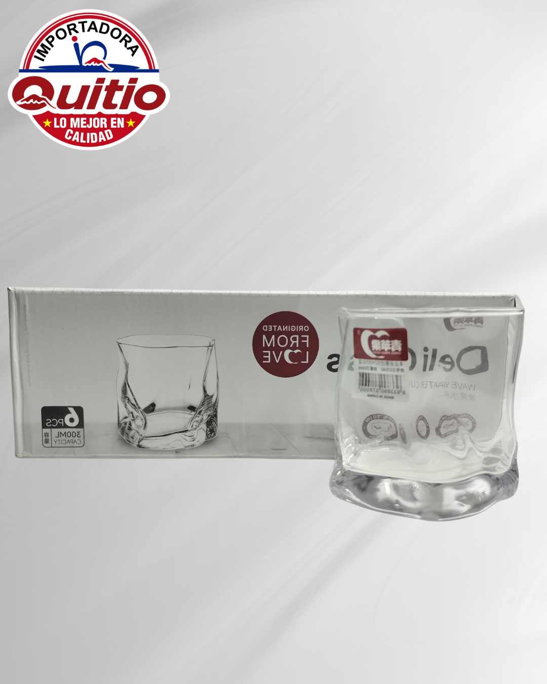 VASO VIDRIO 6UNDS BX8X6 R1426 Q.9423 2X13