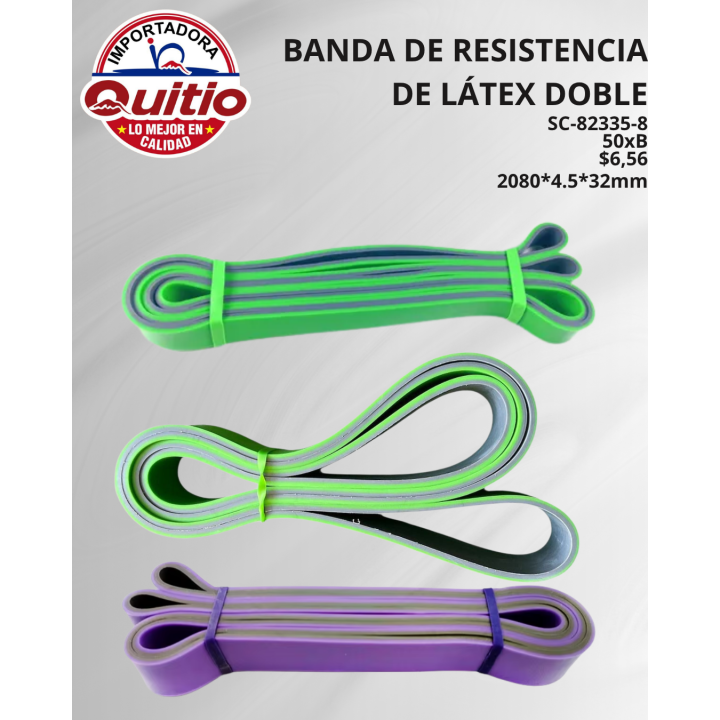 KIT 2 UNDS BANDA RESISTENCIA LATEX SC-82335-8