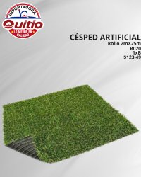 CESPED ARTIFICIAL ROLLO 2MTX25MTX1CM / 2MTX1MT Q.97228
