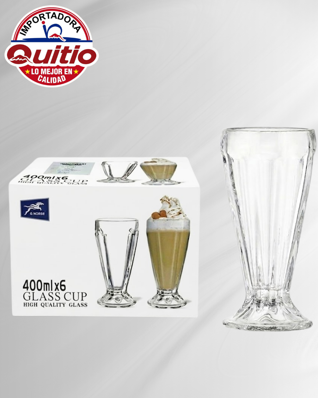 VASO DE CRISTAL SET 6 UNDS R359