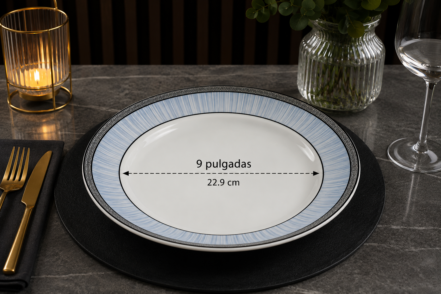 PLATO CERAMICA 9\ KY-137 BX40 S.9670 6X8