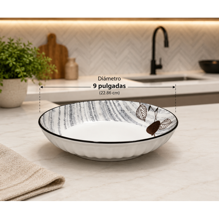 PLATO CERAMICA 9\ KY-166 BX30 S.9761 2X6