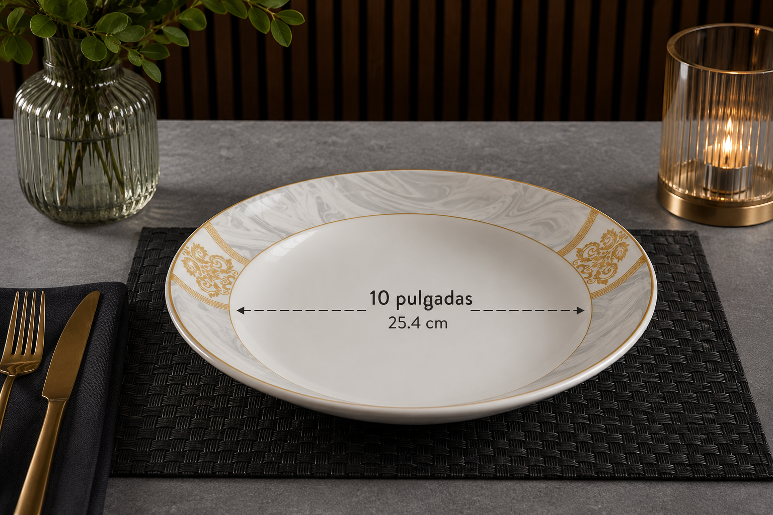 PLATO CERAMICA KY-122 BX35 S.9890 6X10.50