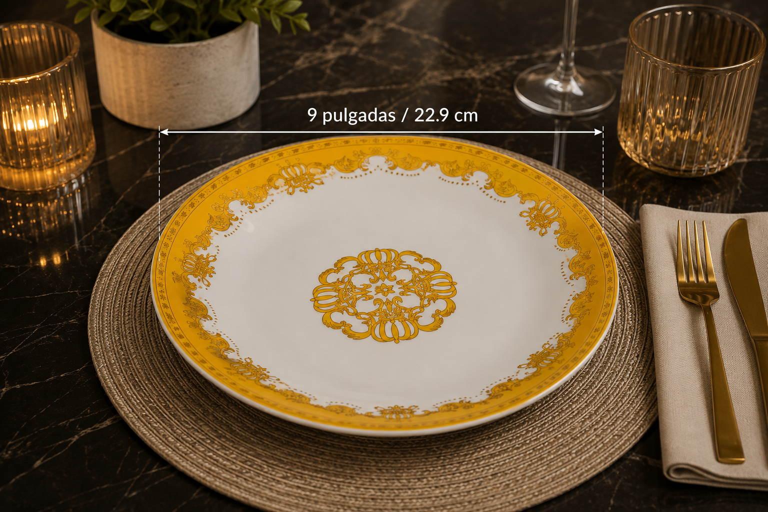 PLATO CERAMICA 9\ KY-179 BX48 S.9370 6X8