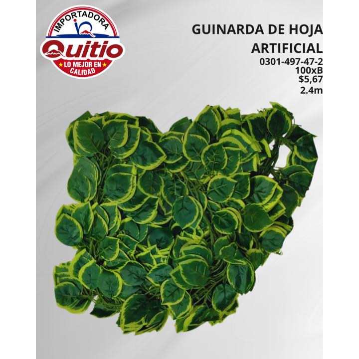 PAQX12 HOJA DECORATIVA ARTIFICIAL 0301-497-47-2 BX100X12 Q.9873
