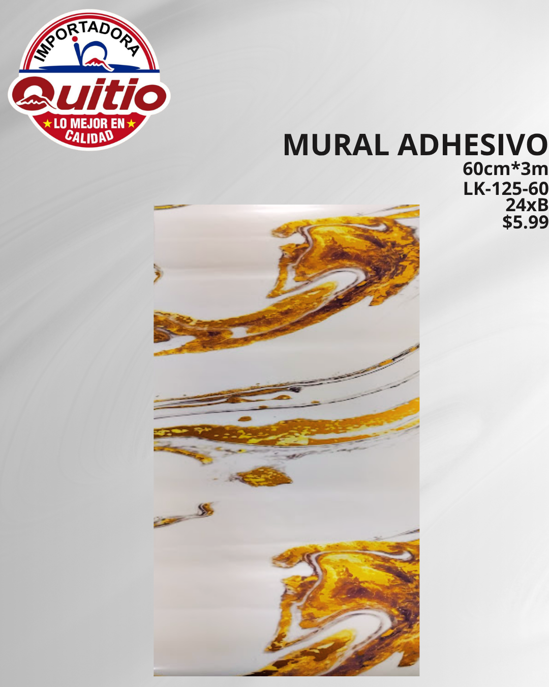 ADHESIVO MURAL LK-125-60 BX24 Q.9053
